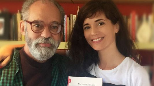 Griselda Siciliani estuvo en la presentación del nuevo libro de su papá