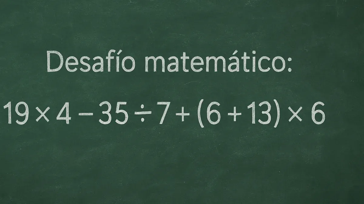 Imagen de pizarra para Desafío Matemático: este juego numérico tiene su clave en una decisión clave