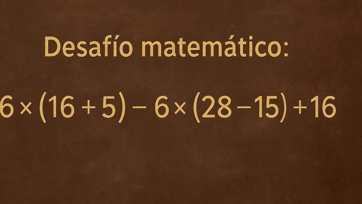 Imagen de pizarra para Desafío Matemático: resolver la cuenta sin apurarte