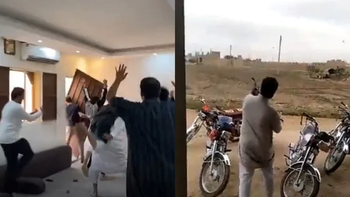 El festejo no para: el video de los hinchas de Arabia Saudita que destrozaron una casa en el segundo gol