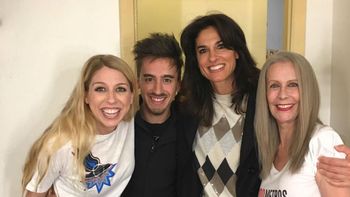 Gabriela Sabatini visitó al elenco de 100 Metros cuadrados