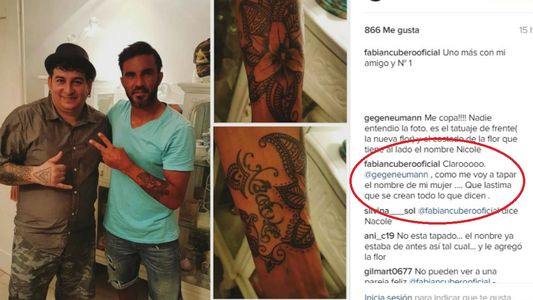 Poroto Cubero se tatuó, lo cuestionaron y salió a aclarar
