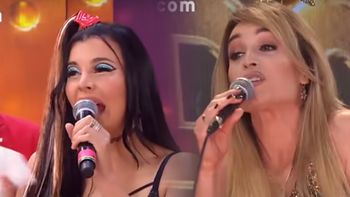 Fátima Flórez reemplazó a Nacha e imitó cara a cara a Charlotte Caniggia