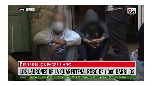 Los ladrones de la cuarentena: cayo banda que robaba barbijos