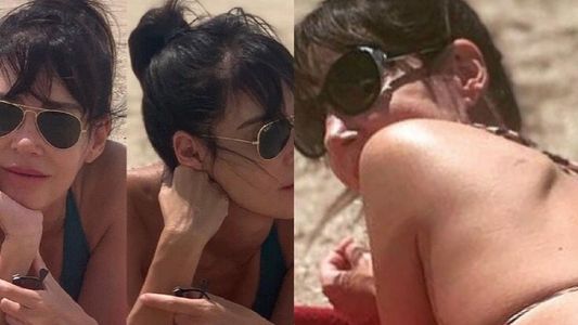 Paola Krum deslumbró en la playa con una bikini para el infarto