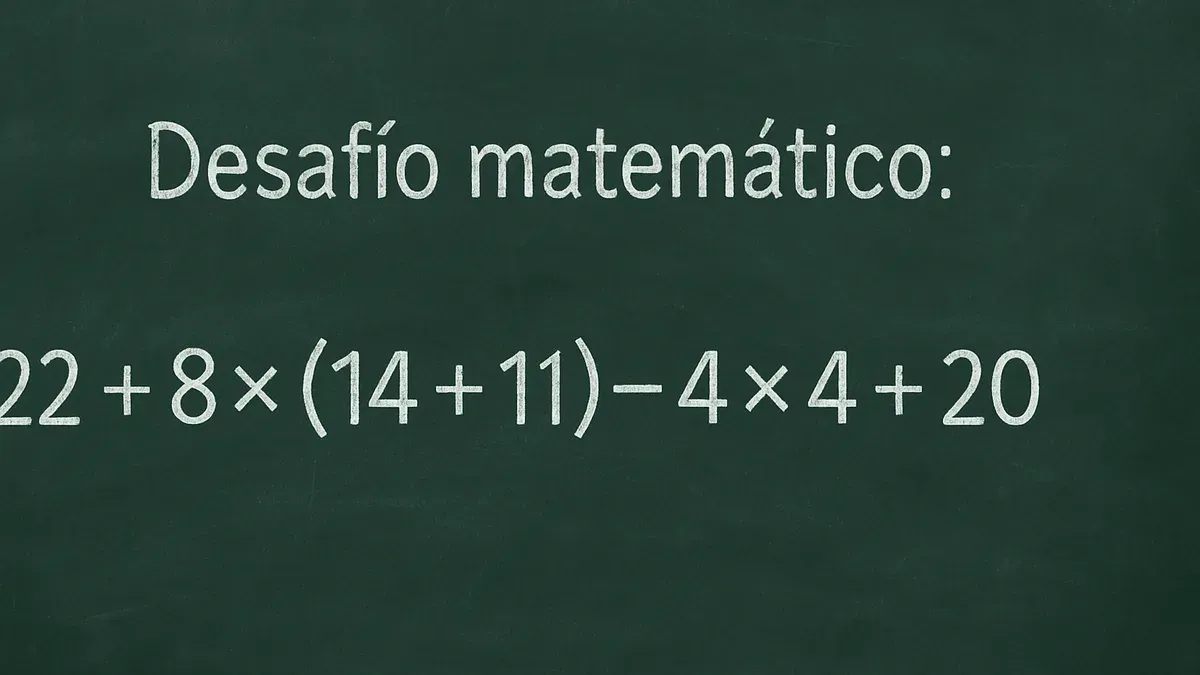 Imagen de pizarra para Desafío Matemático: ordenar los pasos sin saltear pasos