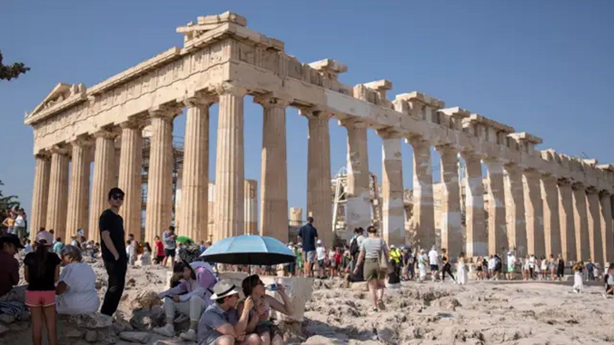 El parten&oacute;n en Atenas, cerrar&aacute; todos los d&iacute;as en los horarios d emayor calor . (Foto: gentileza Independent)&nbsp;