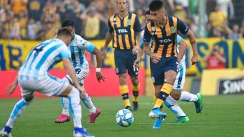 Racing se salvó de milagro ante Rosario Central y logró un empate 1-1 en Arroyito