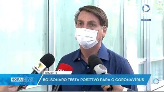 Bolsonaro confirmó que su test de COVID-19 dio positivo