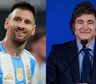 El mensaje de Javier Milei a Lionel Messi tras anunciar su retiro de la Selección