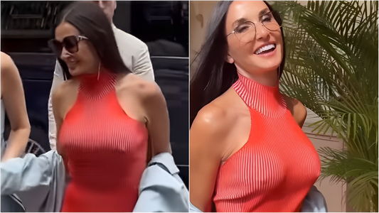 La audacia de Demi Moore: Un vestido transparente que le jugó una mala pasada