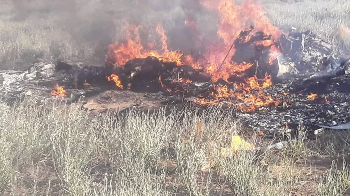 As&iacute; qued&oacute; la avioneta siniestrada. (Foto: NA)