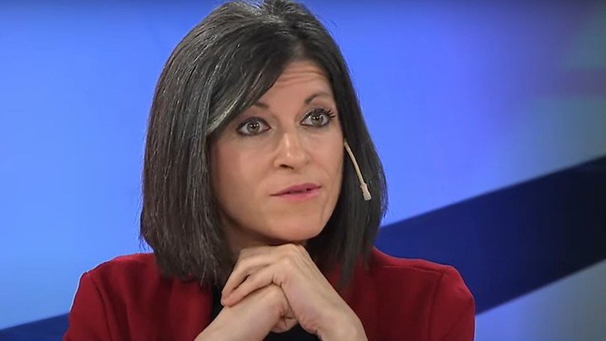 La diputada Fernanda Vallejos en el debate con Ricardo López Murphy (Foto: captura de TV).