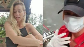 Coronavirus: Nicole Neumann fue a comprar con barbijo, guantes y gorra