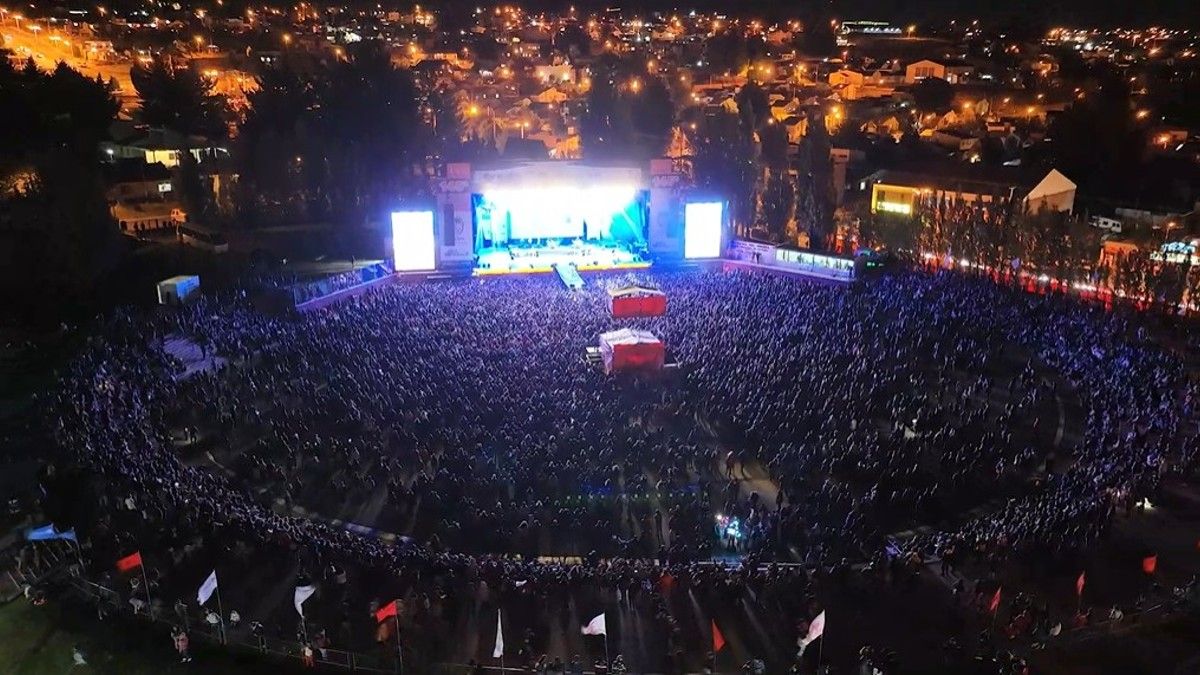 Los festejos en la Fiesta Nacional del Lago en El Calafate