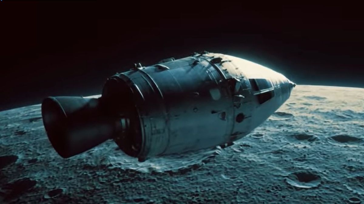La nave comando que orbitó la Luna en el viaje de la Apollo XII. ¿Su astronauta vio y escuchó elementos propios de los OVNIs? (Foto: NASA)