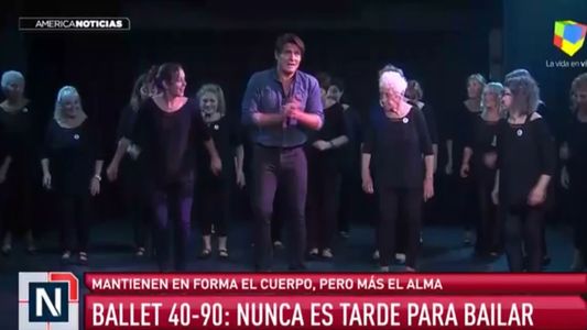 Guillermo Andino bailó junto al Ballet 40/90, una experiencia inolvidable