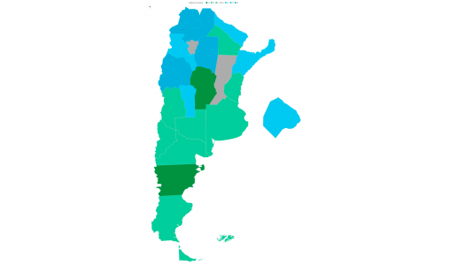 Mapa verde y celeste: cómo votará cada provincia por la legalización del aborto