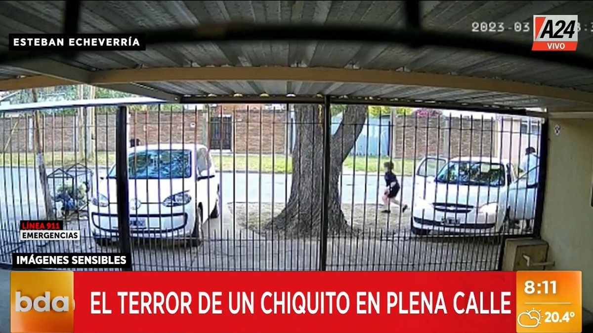 El hecho sucedió a plena luz del día. Foto captura de Tv.&nbsp;