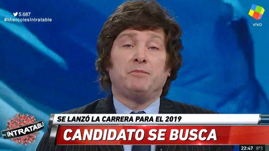 ¡Milei lanzó su candidatura en Intratables!
