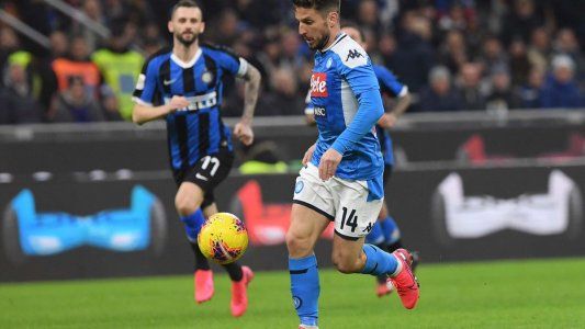 Napoli dio el golpe y le ganó 1-0 al Inter de Lautaro Martínez en San Siro por las semis de Copa Italia