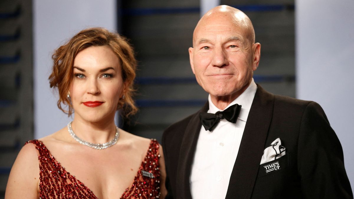 El actor Patrick Stewart y su esposa, la cantante Sunny Ozell. (Foto: Reuters).