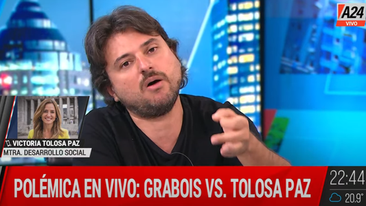 Victoria Tolosa Paz cruzó en vivo a Juan Grabois en A24: Tiene información que el Ministerio no tiene