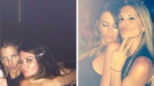 Karina Jelinek, mimosa con otra mujer en el cumple de Cirio