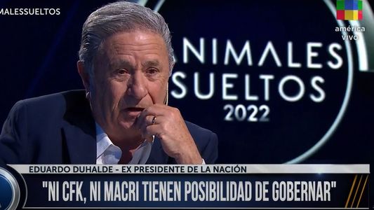 Eduardo Duhalde, en Animales Sueltos: No me parece que Cristina ni Macri sean presidenciables, sí Massa
