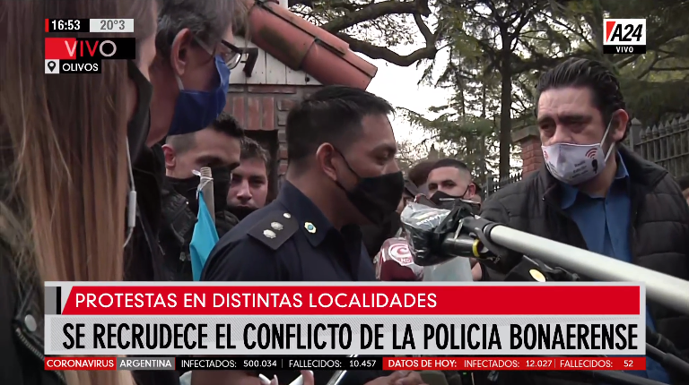 Tensión en la Quinta de Olivos: la Bonaerense se negó a entrar y le exigen al Presidente que salga a la puerta