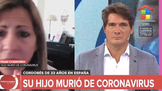 Dramático testimonio de una mujer que perdió a su hijo por Coronavirus en España: Se lo devoró