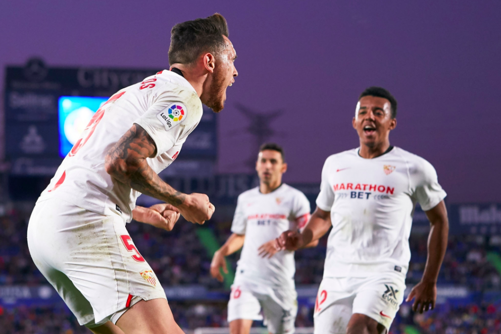 Liga de España: Ocampos marcó el camino en la victoria 3-0 de Sevilla ante Getafe