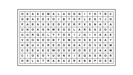 Encontrá la frase escondida: el reto de sopa de letras con una cita clásica
