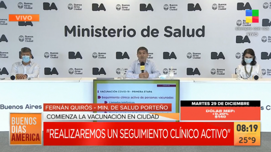 Quirós: confianza en la vacuna, seguimiento clínico de los vacunados y pedido para acceder a la información