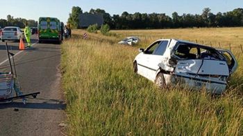 Choque múltiple en la ruta 2, altura Chascomús: murió un bebé de 4 meses