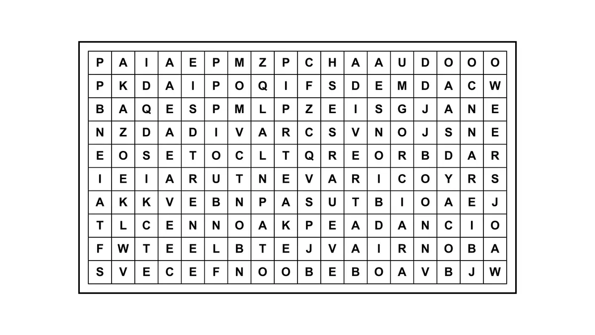 Encontrá la frase escondida en una sopa de letras con una cita célebre oculta