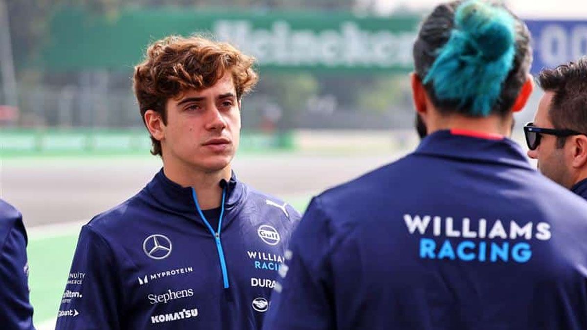 Franco Colapinto sorprendió en la FP 1 del GP de México pero Albon sufrió un duro accidente