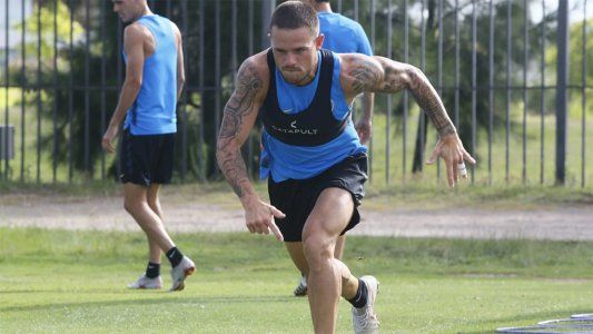 Nández volvió a entrenar diferenciado en Boca y es duda para el partido contra Belgrano