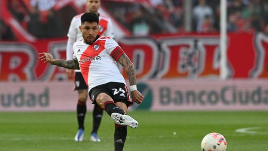 La lesión de Enzo Pérez en River: estará una semana afuera de las canchas como mínimo