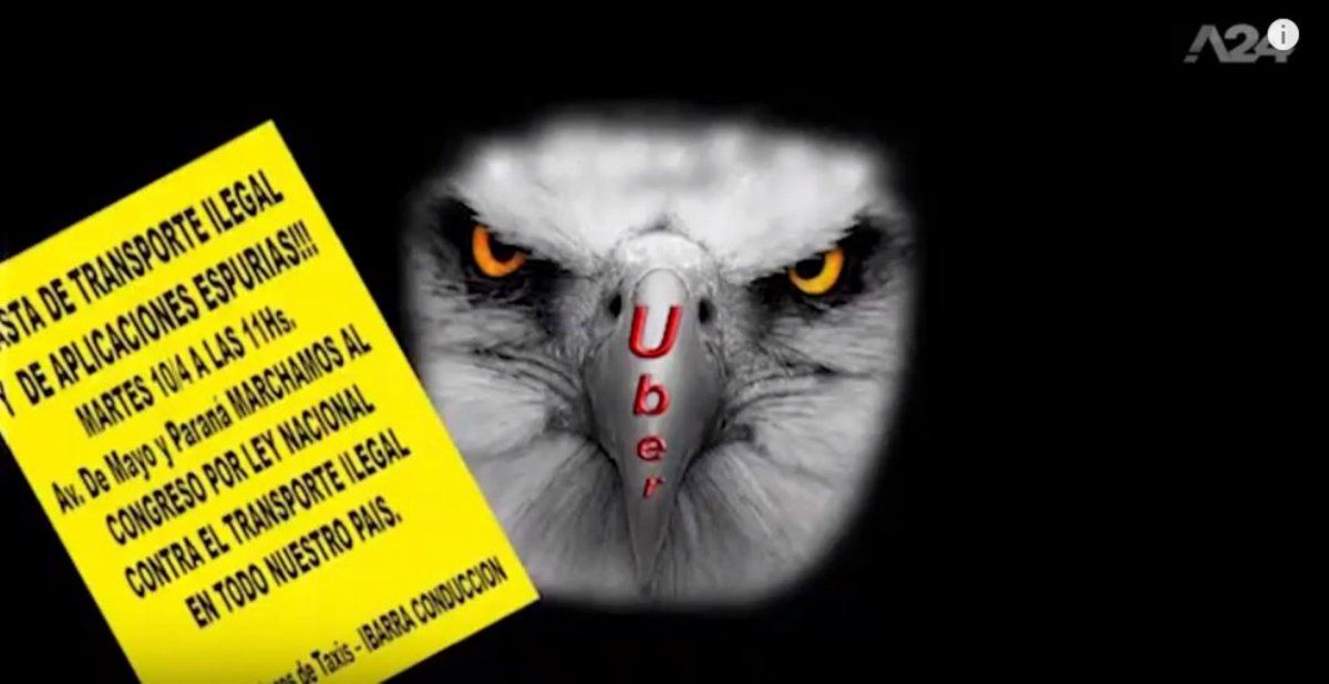 Los taxistas en pie de guerra: con un particular video convocan a marchar contra Uber