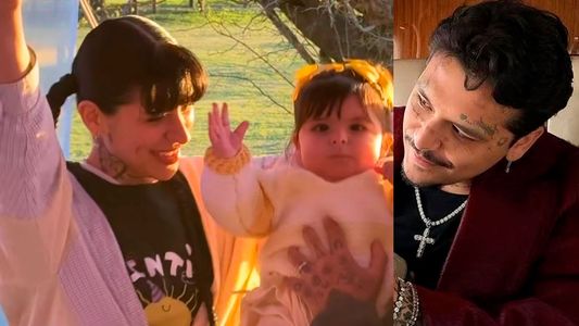 Descubrieron el truco de Cazzu para que no se vea a Christian Nodal en la fiesta de cumple de su hija