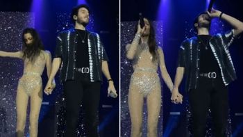 Tini Stoessel y Sebastián Yatra juntos en el escenario y luego se dedicaron románticos mensajes