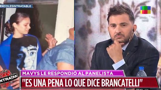 Fuerte respuesta de Mavys Álvarez a Diego Brancatelli