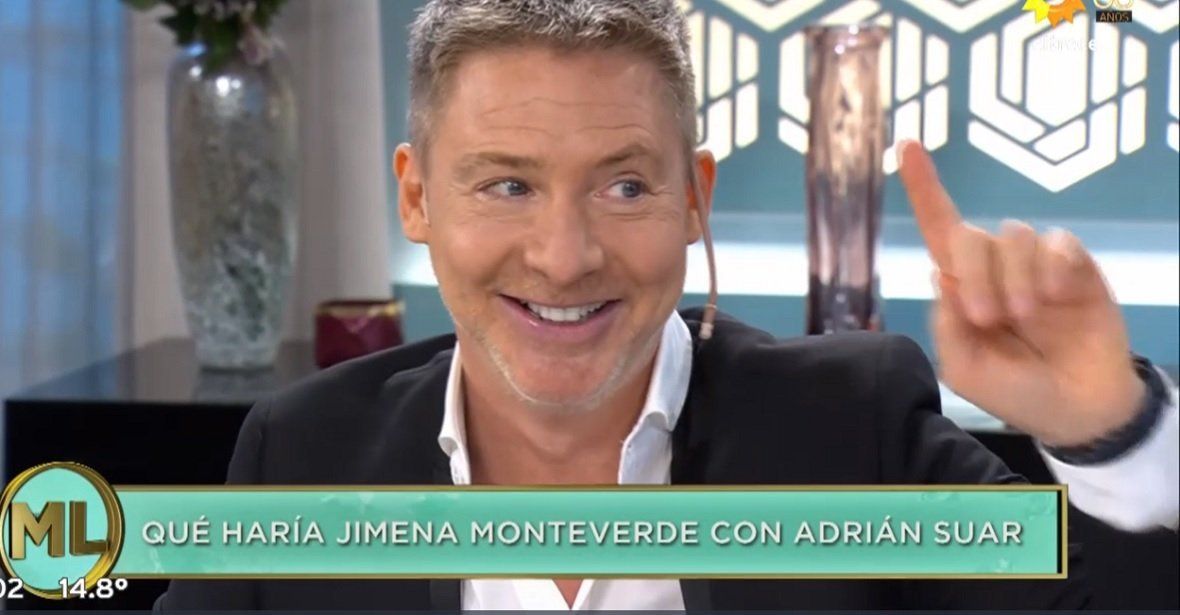 Jimena Monteverde y Adrián Suar, divertido y picante ida y vuelta en la mesa