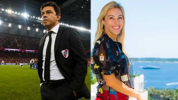 ¿Reconciliados? Marcelo Gallardo y una foto junto a su esposa, Geraldine La Rosa