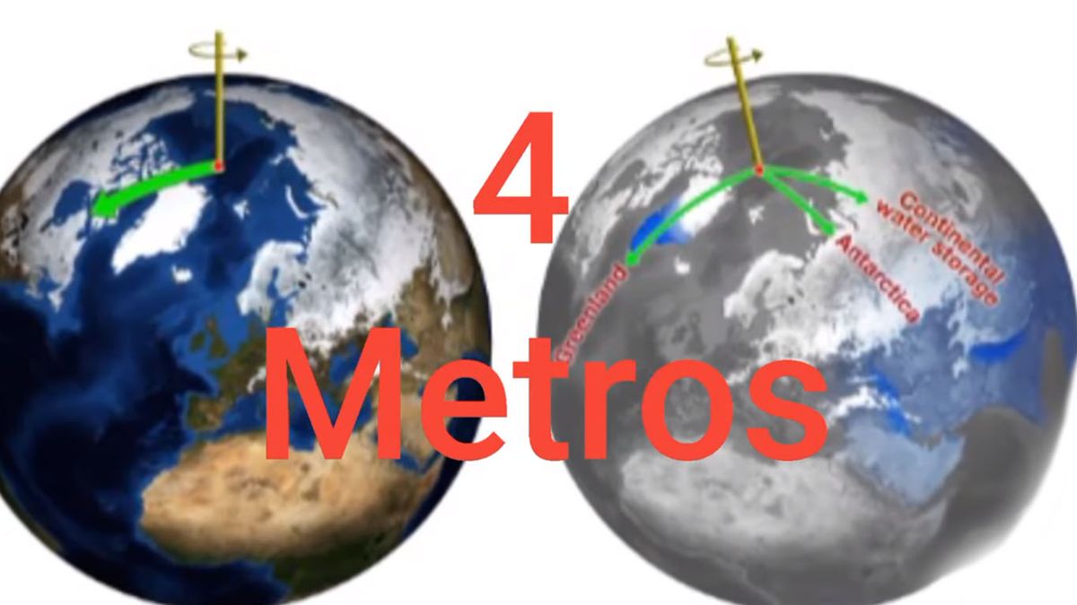 Desde el inicio del siglo XXI, el eje de la Tierra se desplazo 4 metros hacia el este. (Foto: Captura de TV)