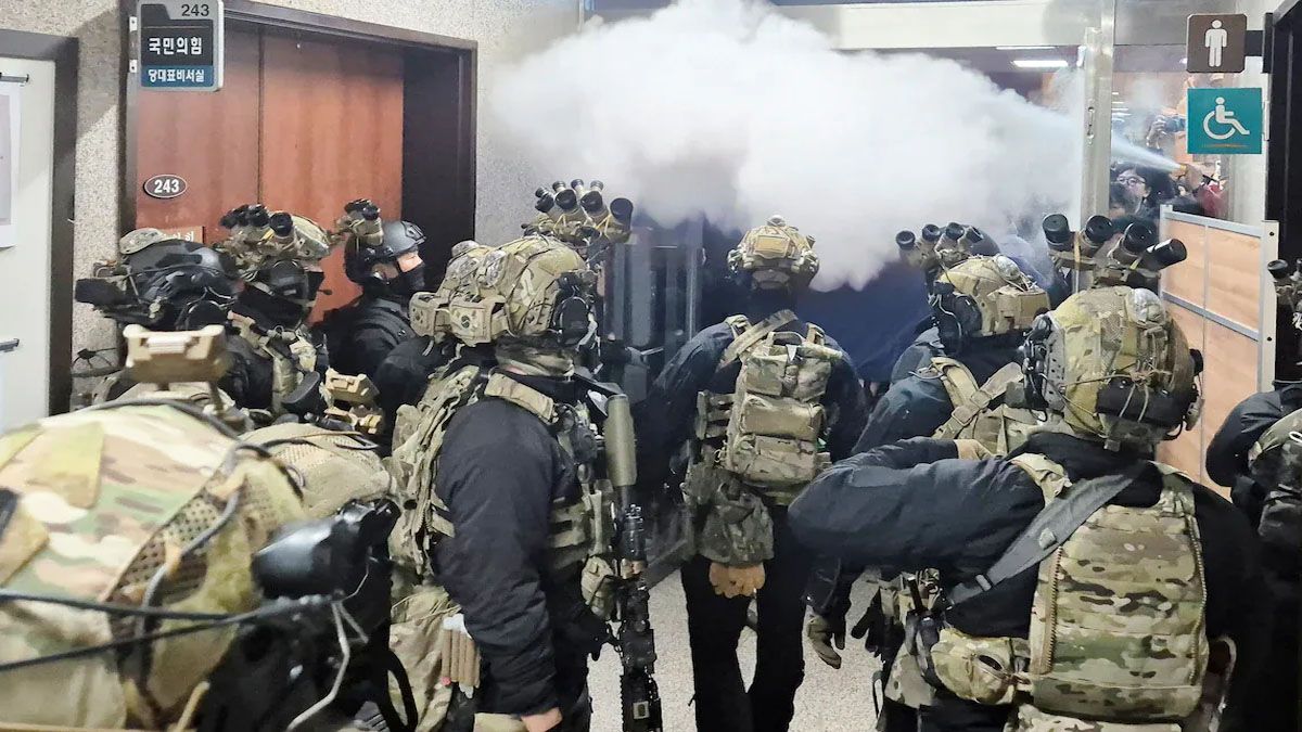 Disturbios en Corea del sur por una decisión inconsulta del presidente. (Foto: Captura de TV)