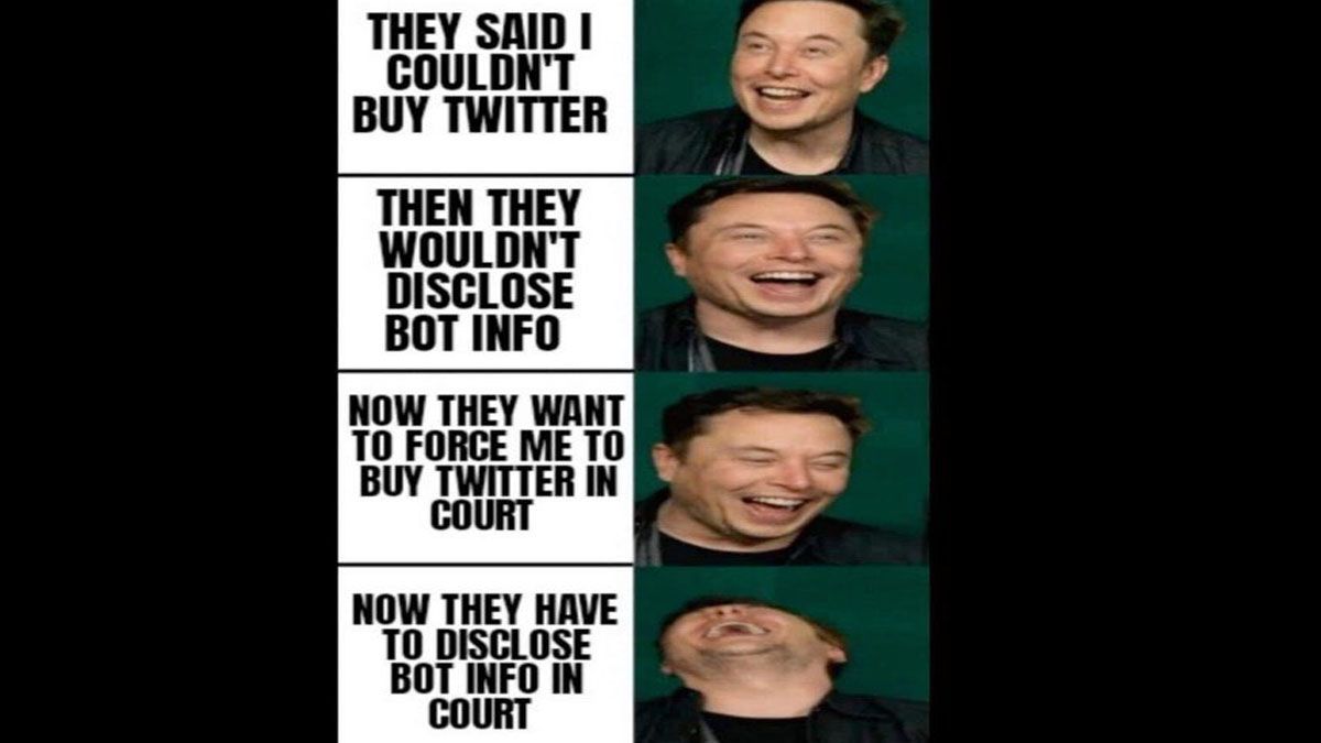 Elon Musk, publicó una serie de mensajes irónicos sobre Twitter en este ida y vuelta de la venta no realizada (Foto: Cuenta de Twitter de Elon musk)