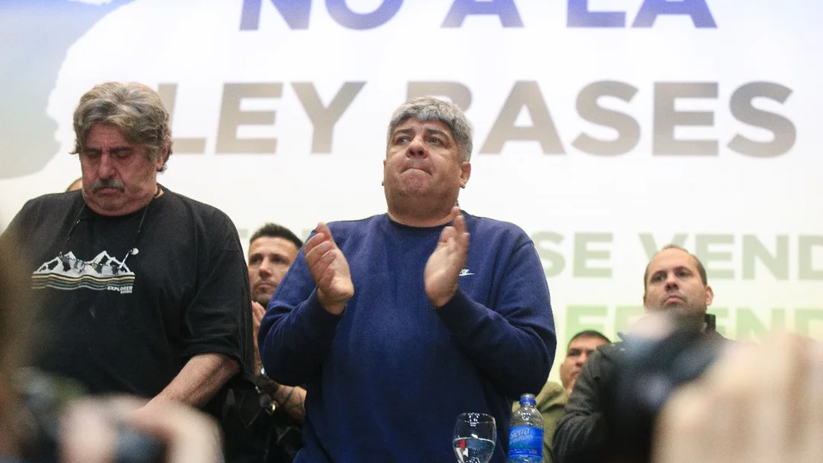 Pablo Moyano anunció una movilización contra la Ley Bases. (Foto: NA)