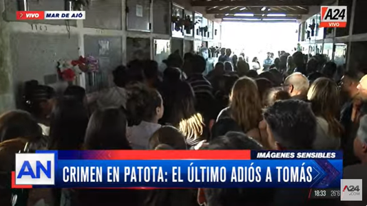 El último adiós de la madre de Tomás Tello: Le decía que se cuide, que se acuerde de Fernando Báez Sosa